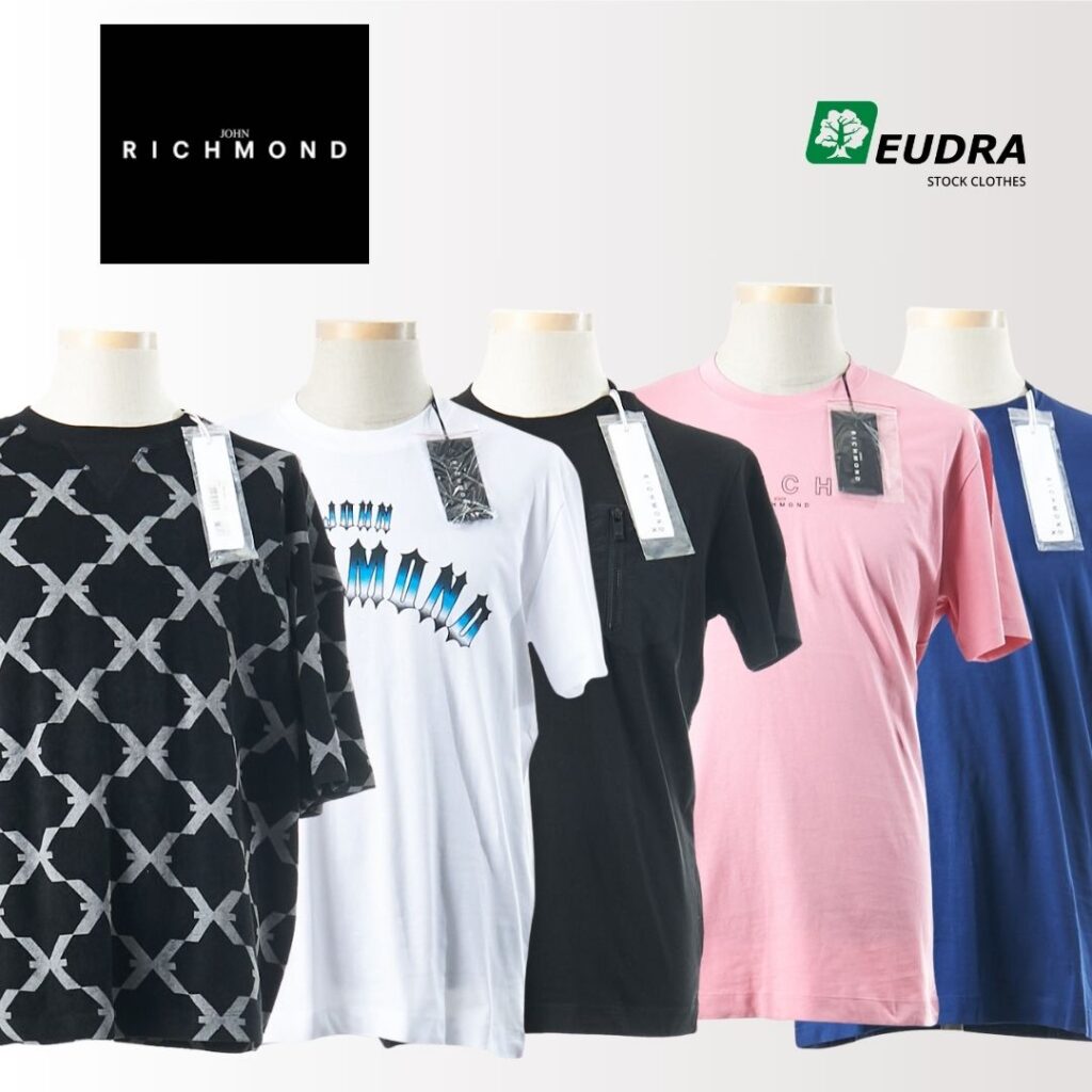 Richmond vyriški marškinėliai drabužiai vyrams madingi T-shirts išparduotuvė didmeninė prekyba pigūs rūbai drabužiai stock clothes wholesale outlet firminiai drabužiai vyrams