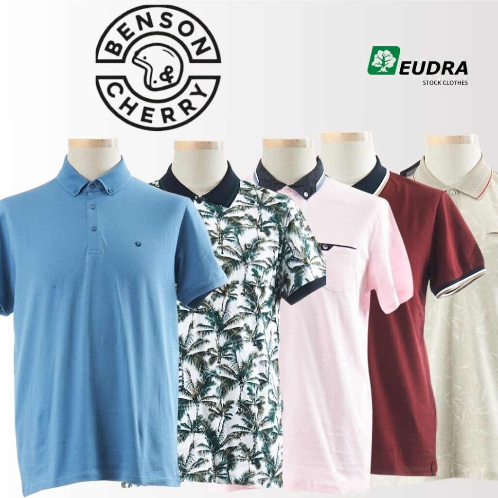 Benson Cherry marškiniai vyrams polo vyrams firminiai rūbai drabužiai vyrams išparduotuvė didmeninė prekyba pigūs rūbai drabužiai stock clothes wholesale outlet