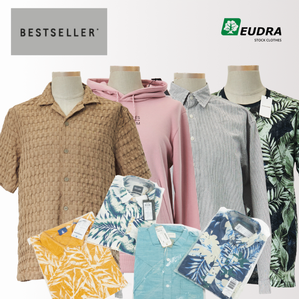 Bestseller Jack & Jones koszule męskie jeansy szorty spodnie markowa odzież outlet, hurt, tania odzież, odzież, hurtownia odzieży, outlet